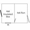 6x8 Dog Kennel Floor Plan