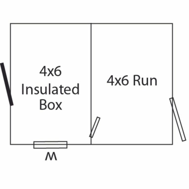 6x8 Dog Kennel Floor Plan