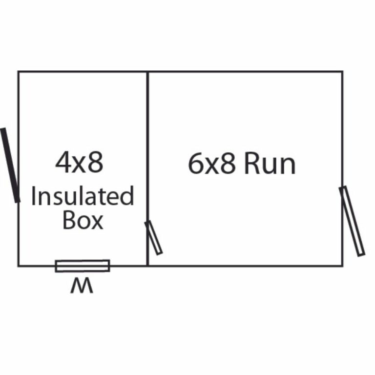 8x10 Dog Kennel Floor Plan