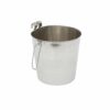 Dog Feeders- Flat Sided Stainless Steel Bucket